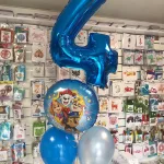 Balony z helem na 4 urodziny Psi Patrol