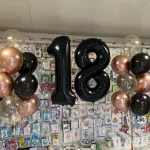 Dekoracja balonowa na hel na 18stkę