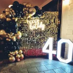 Ścianka na 40 urodziny w Proces Kawki