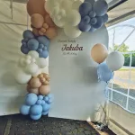 Ścianka na chrzciny dla chłopca - Restauracja na Skrajnej